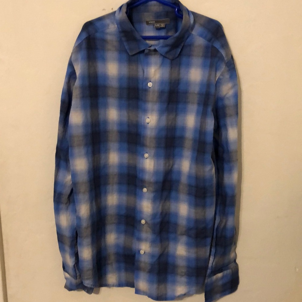 Vince button down boys shirt size 14/16